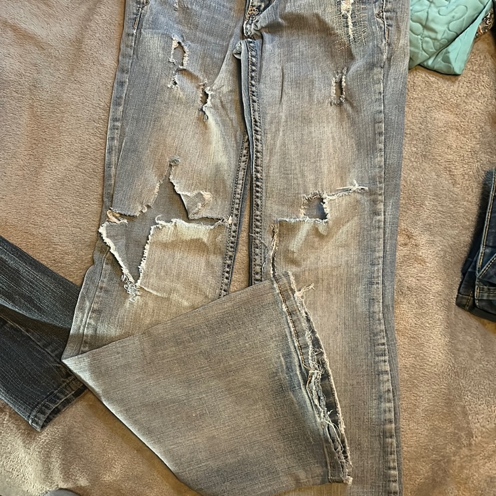 light wash amethyst bootcut jeans